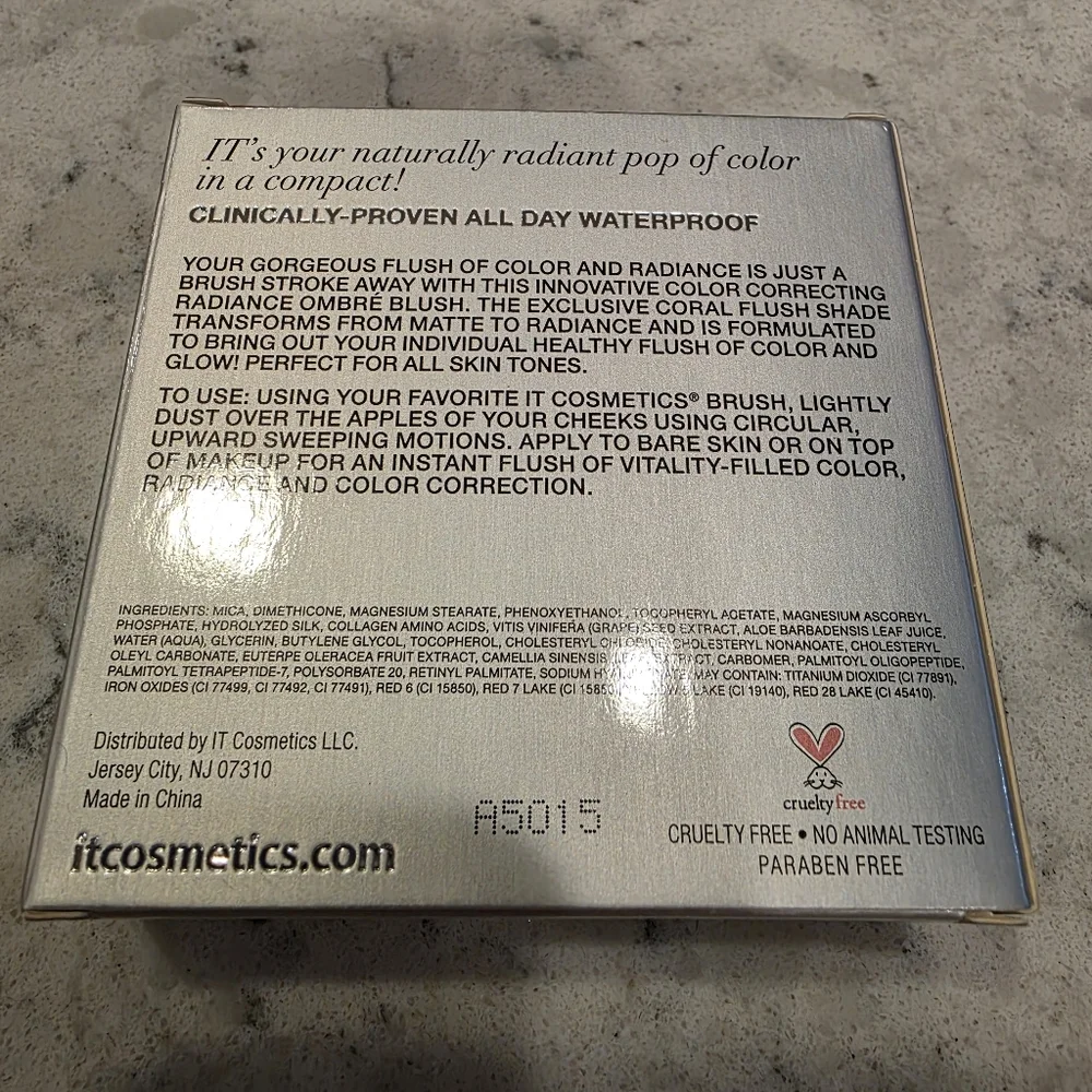 It Comestics CC + Ombré Radiance Blush Coral Flush Color Correcting NEW!
